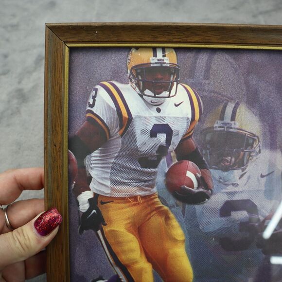 Kevin Faulk #3 Framed Sign Autographed LSU All American Football Picture - Picture 4 of 11